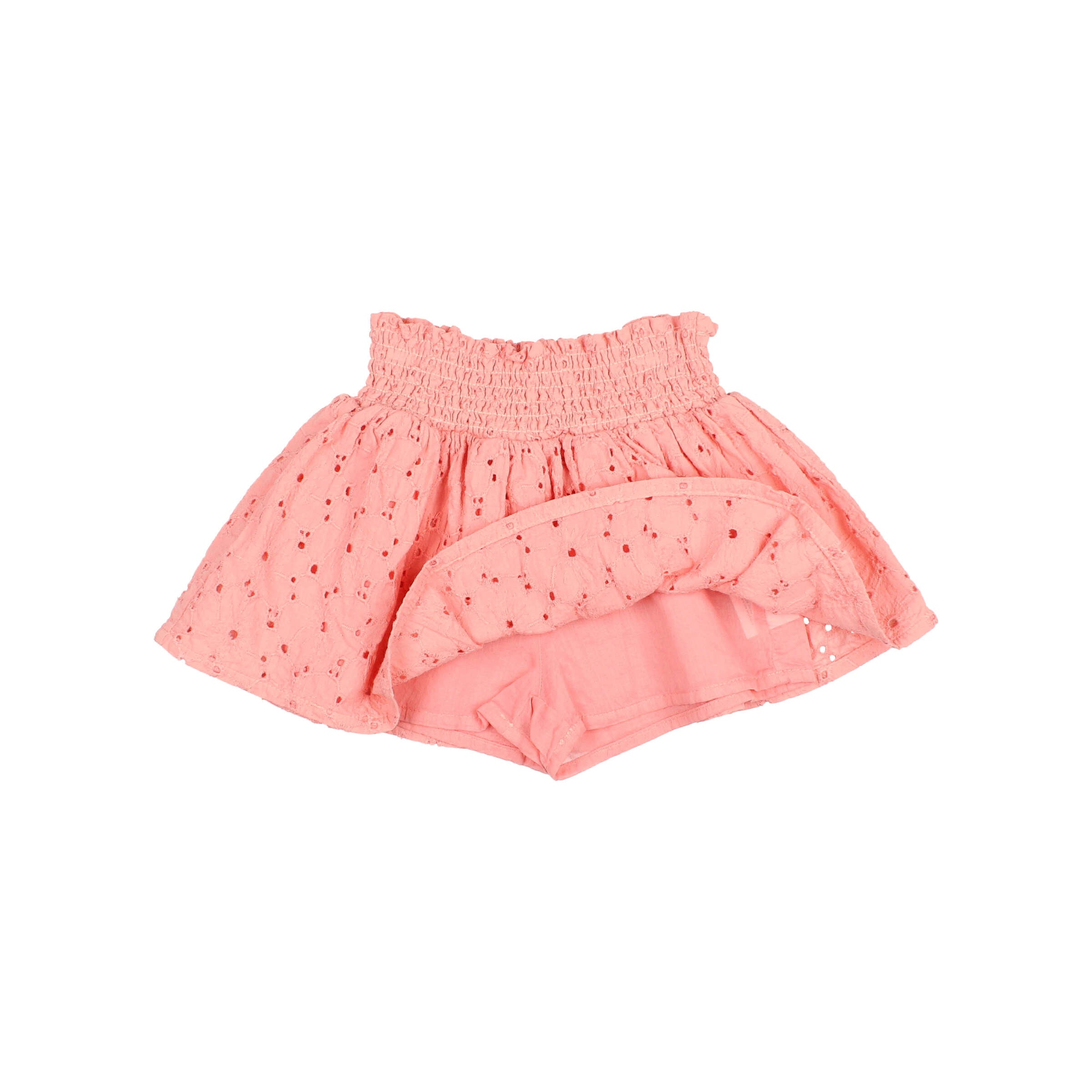 Peach-pink Embroidery Skirt – Lolini
