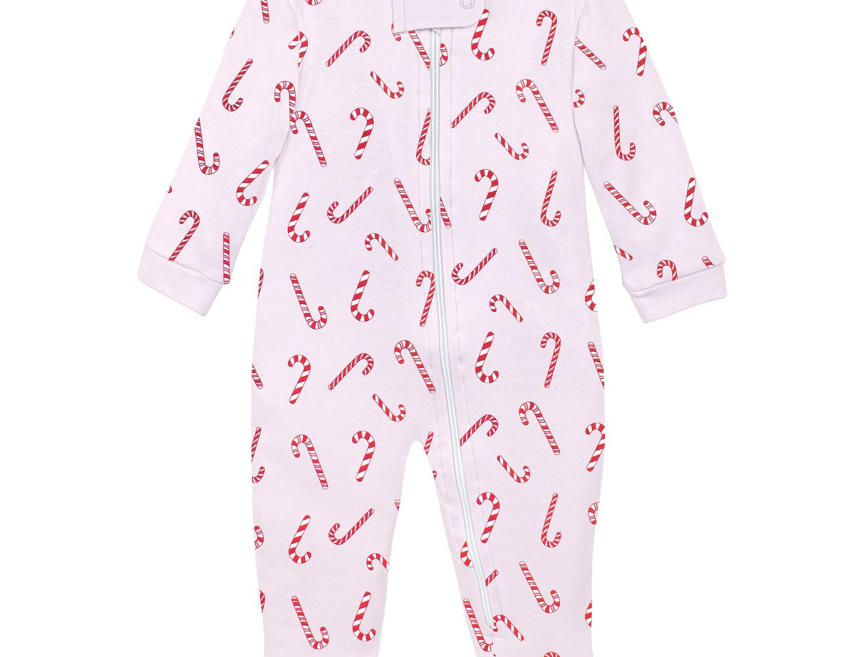 Candy Cane Multicolor Footie