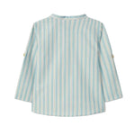 Striped shirt on a light gray background