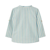 Striped shirt on a light gray background