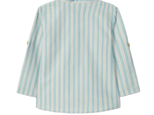 Striped shirt on a light gray background