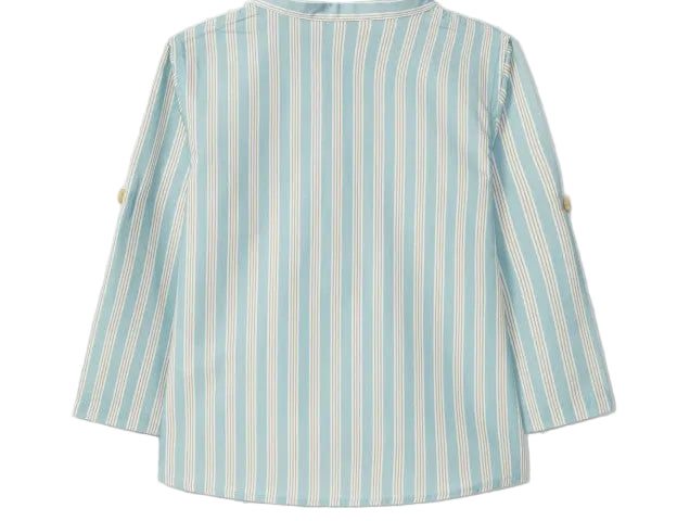 Striped shirt on a light gray background