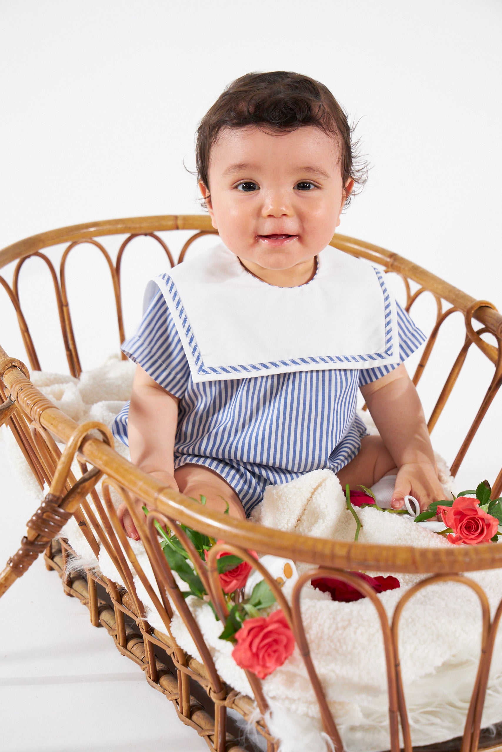 Constantin Navy Stripes Romper – Lolini