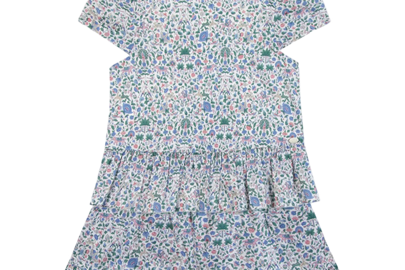 Floral dress on a white background