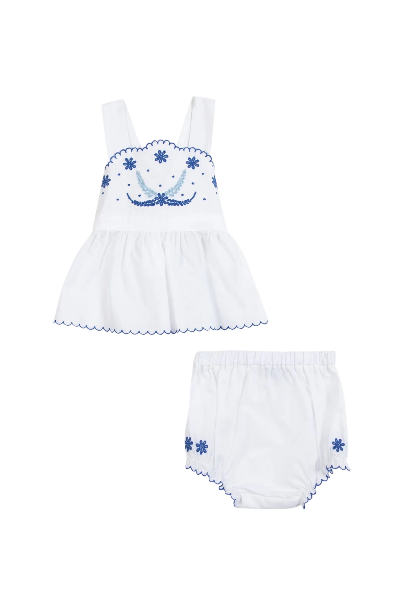 White Embroidered Bloomer Set – Lolini